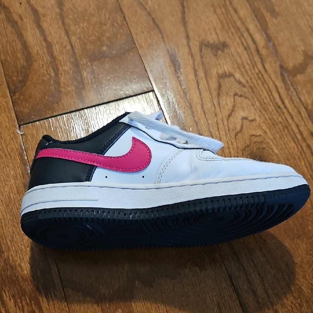 Kids' White and Pink Nike Sneakers